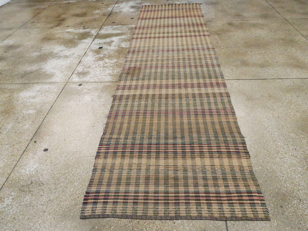 Vintage American Rag Rug Runner, No.9060 - Galerie Shabab