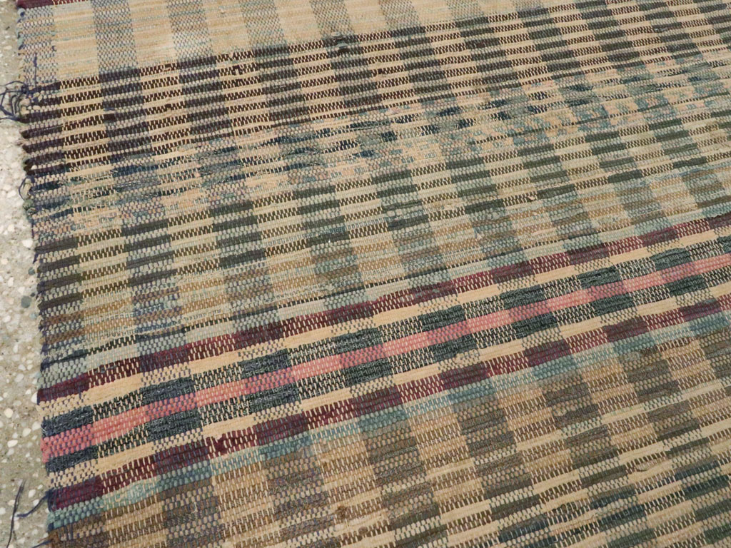 Vintage American Rag Rug Runner, No.9060 - Galerie Shabab