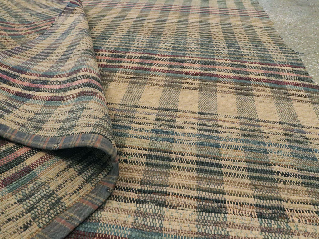 Vintage American Rag Rug Runner, No.9060 - Galerie Shabab