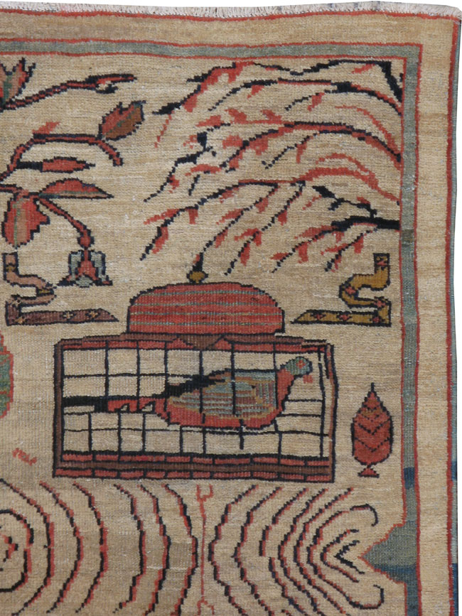 Vintage Persian Mahal Rug, No.9063 - Galerie Shabab