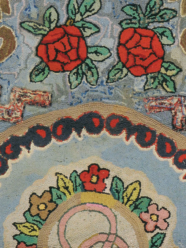 Antique American Hook Rug, No.9065 - Galerie Shabab