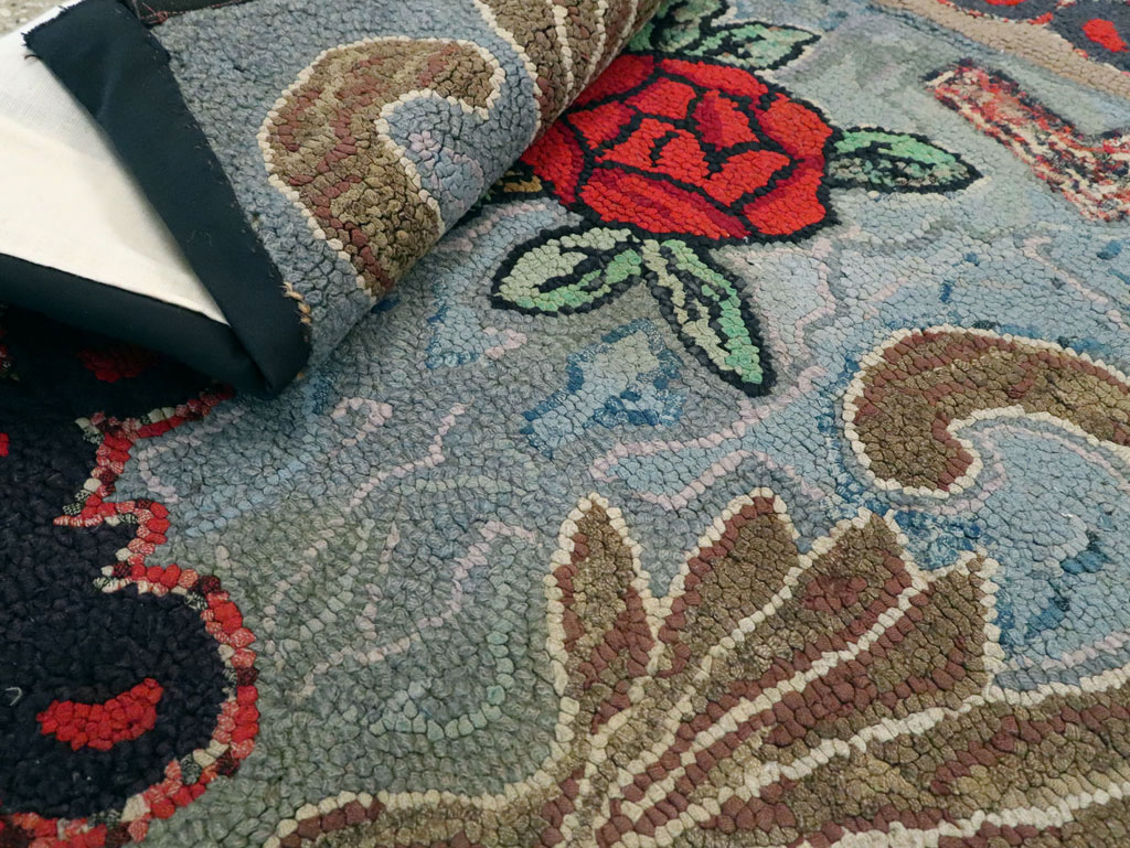 Antique American Hook Rug, No.9065 - Galerie Shabab