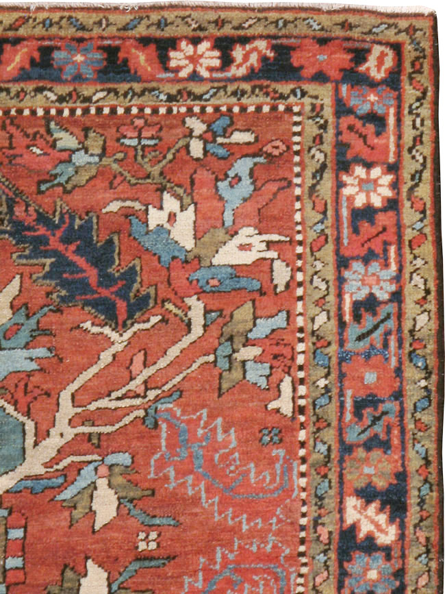 Antique Persian Heriz Rug, No.9072 - Galerie Shabab