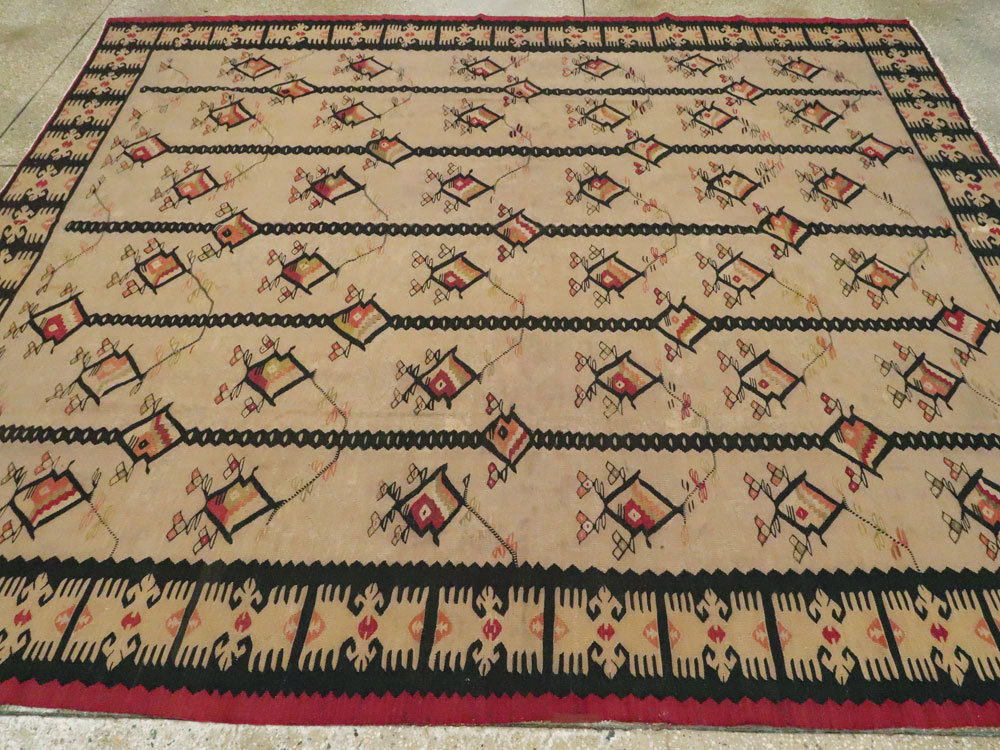 Antique Ukrainian Bessarabian Carpet, No.9073 - Galerie Shabab