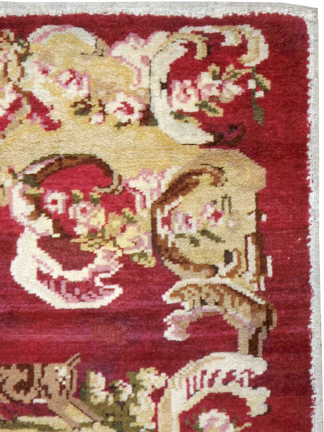 Antique Indian Lahore Pictorial Rug, No.9078 - Galerie Shabab
