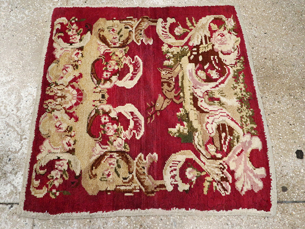 Antique Indian Lahore Pictorial Rug, No.9078 - Galerie Shabab