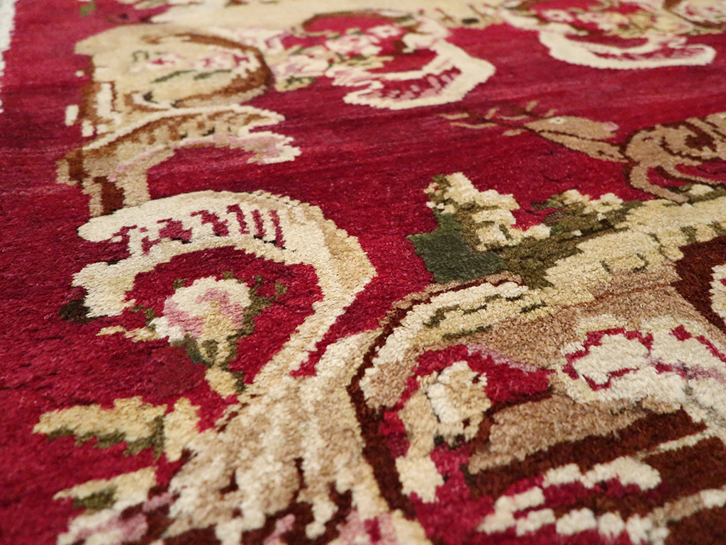 Antique Indian Lahore Pictorial Rug, No.9078 - Galerie Shabab