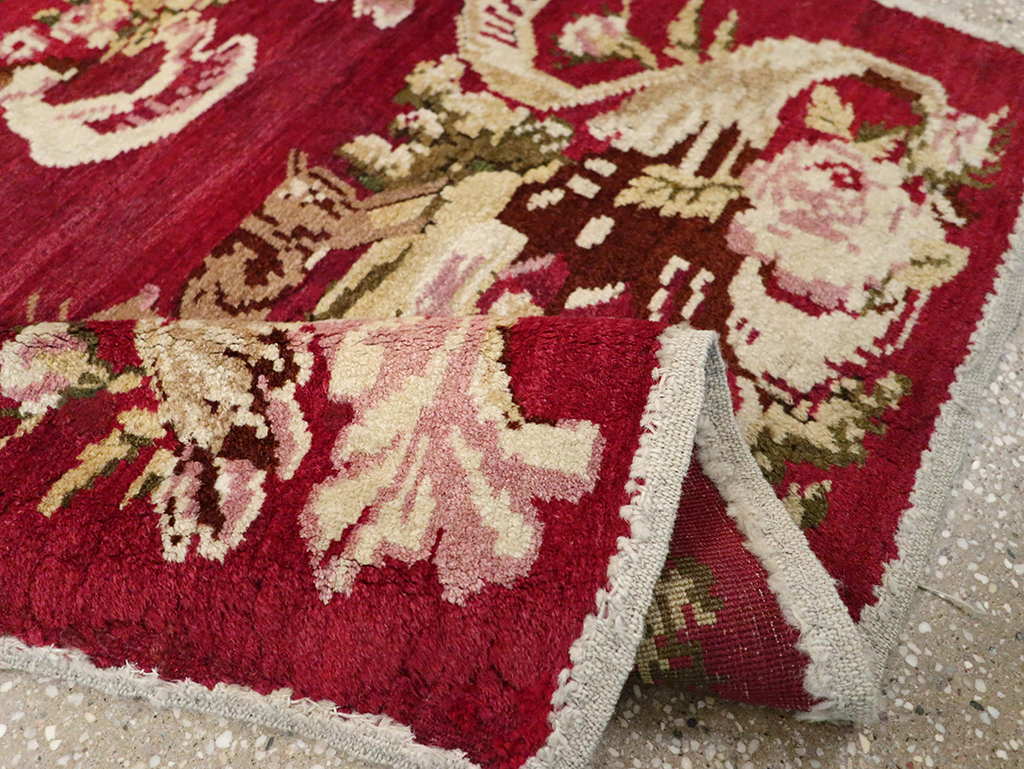 Antique Indian Lahore Pictorial Rug, No.9078 - Galerie Shabab