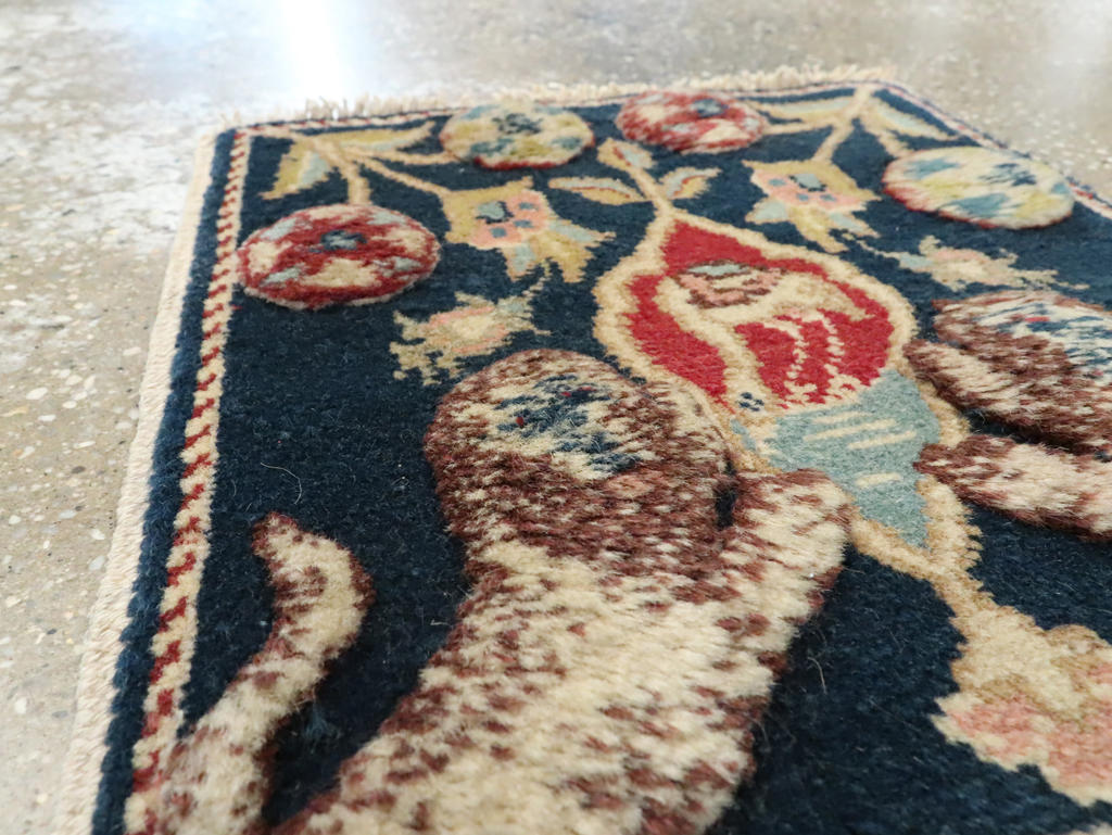 Vintage Persian Souf Tabriz Pictorial Rug (Pair: 1 of 2), No.9080 - Galerie Shabab