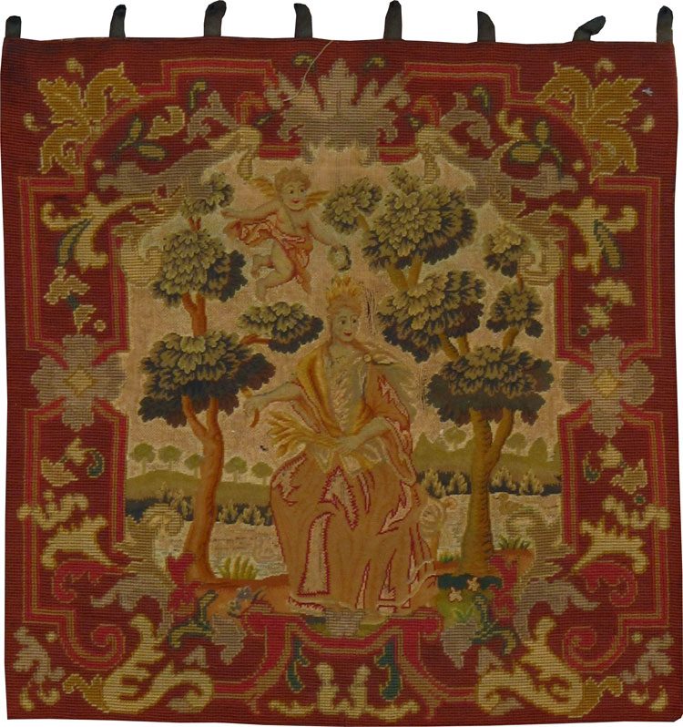 Antique English Needlepoint Tapestry, No.9091 - Galerie Shabab