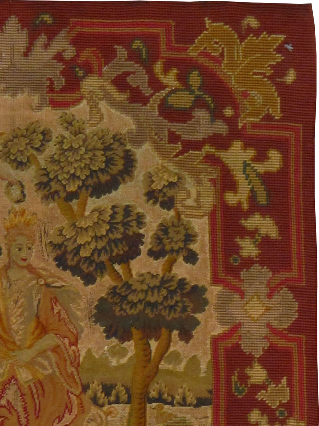 Antique English Needlepoint Tapestry, No.9091 - Galerie Shabab