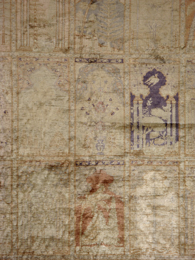 Vintage Turkish Kayseri Silk Rug, No.9095 - Galerie Shabab