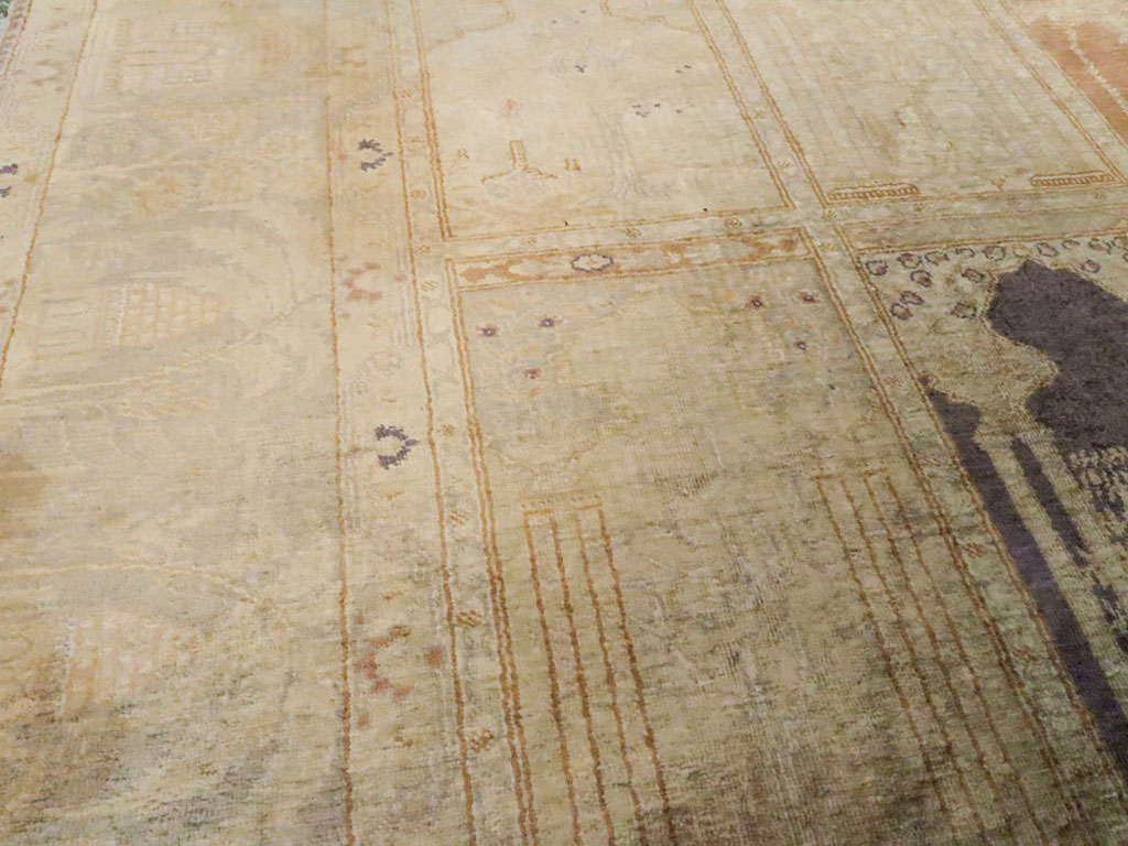 Vintage Turkish Kayseri Silk Rug, No.9095 - Galerie Shabab