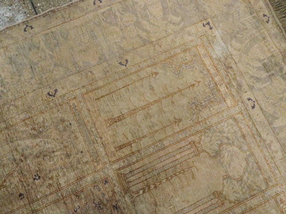 Vintage Turkish Kayseri Silk Rug, No.9095 - Galerie Shabab