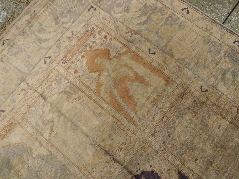 Vintage Turkish Kayseri Silk Rug, No.9095 - Galerie Shabab