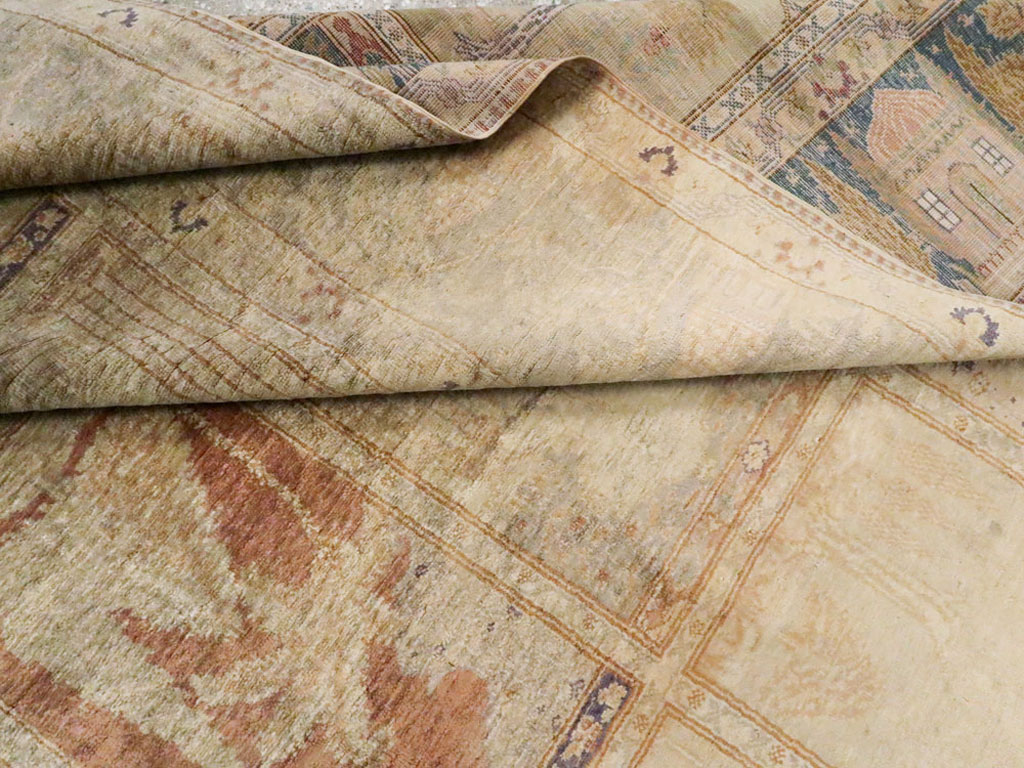 Vintage Turkish Kayseri Silk Rug, No.9095 - Galerie Shabab