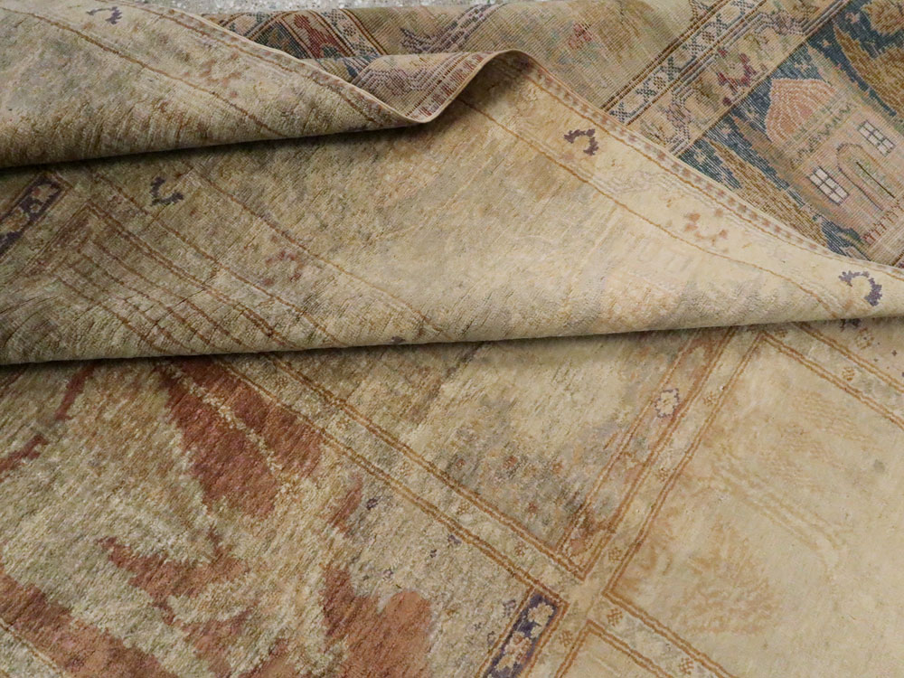 Vintage Turkish Kayseri Silk Rug, No.9095 - Galerie Shabab