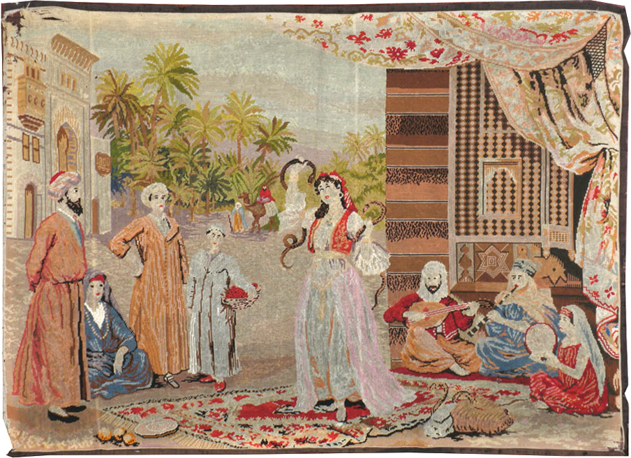 Antique French Needlepoint Tapestry, No.9097 - Galerie Shabab