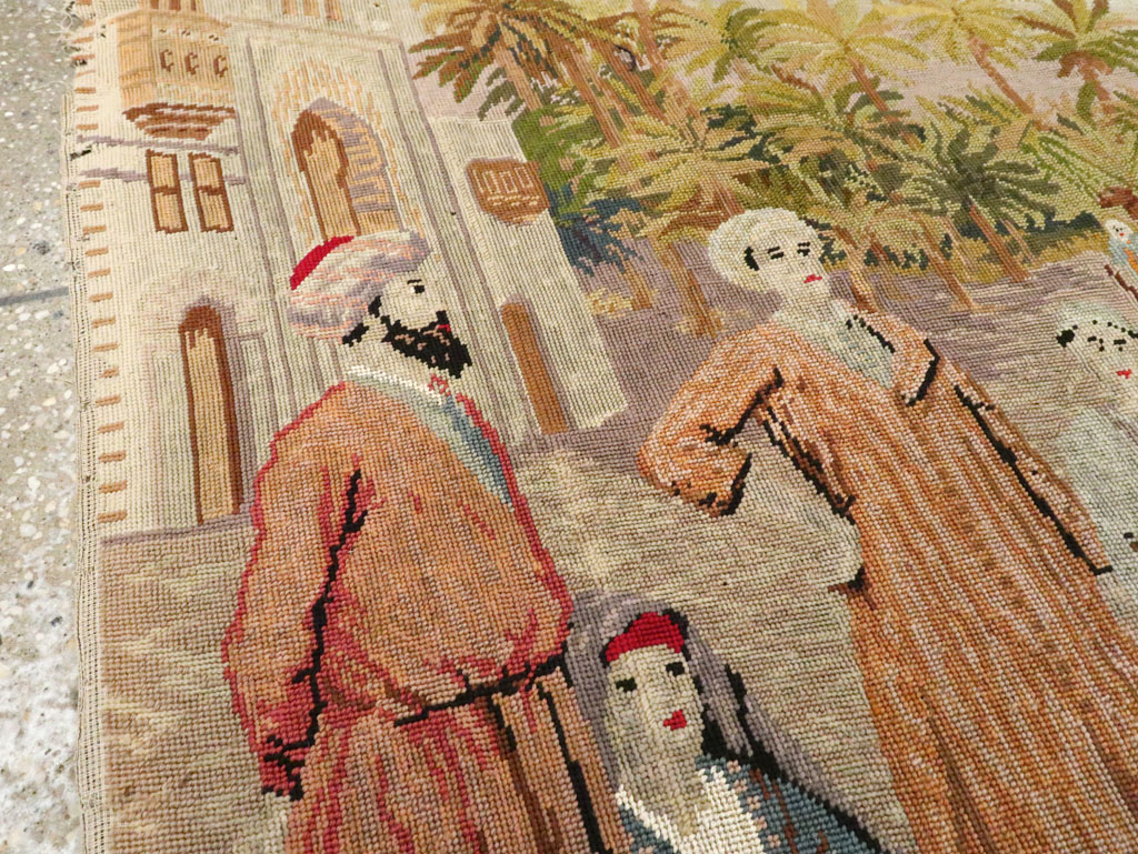 Antique French Needlepoint Tapestry, No.9097 - Galerie Shabab