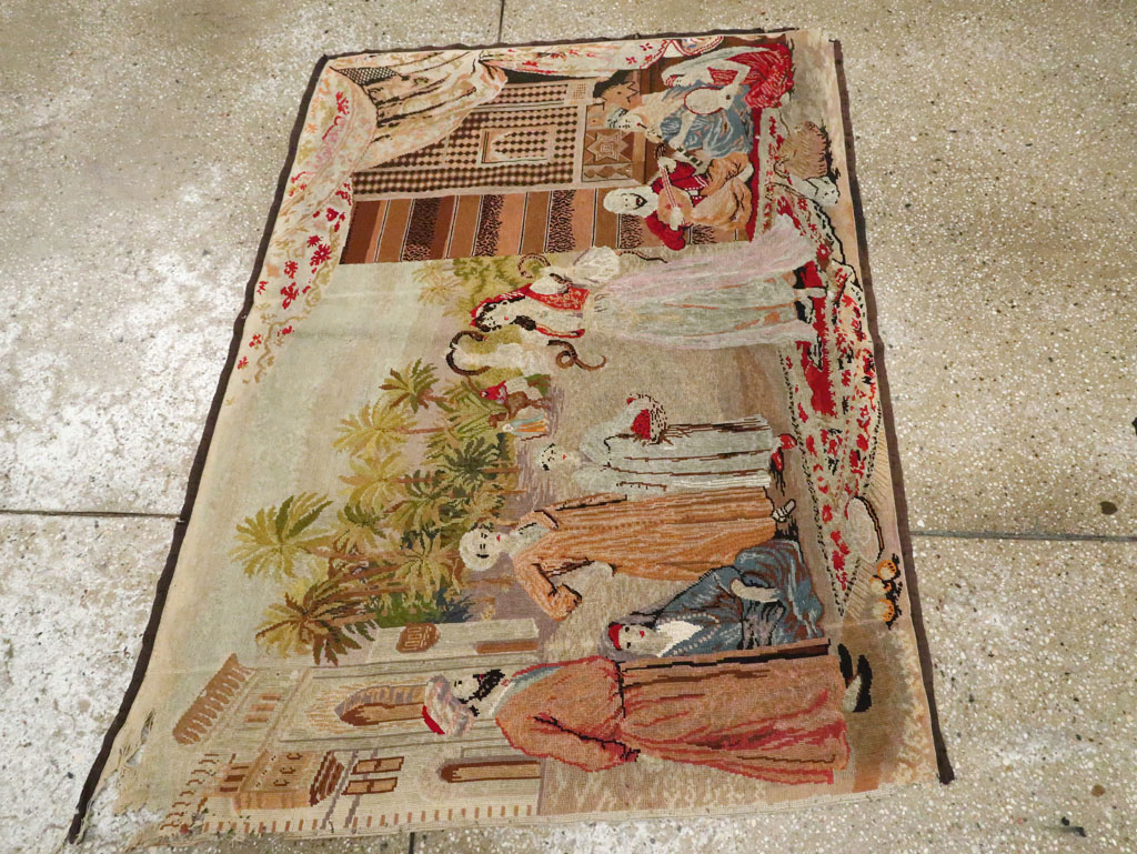 Antique French Needlepoint Tapestry, No.9097 - Galerie Shabab