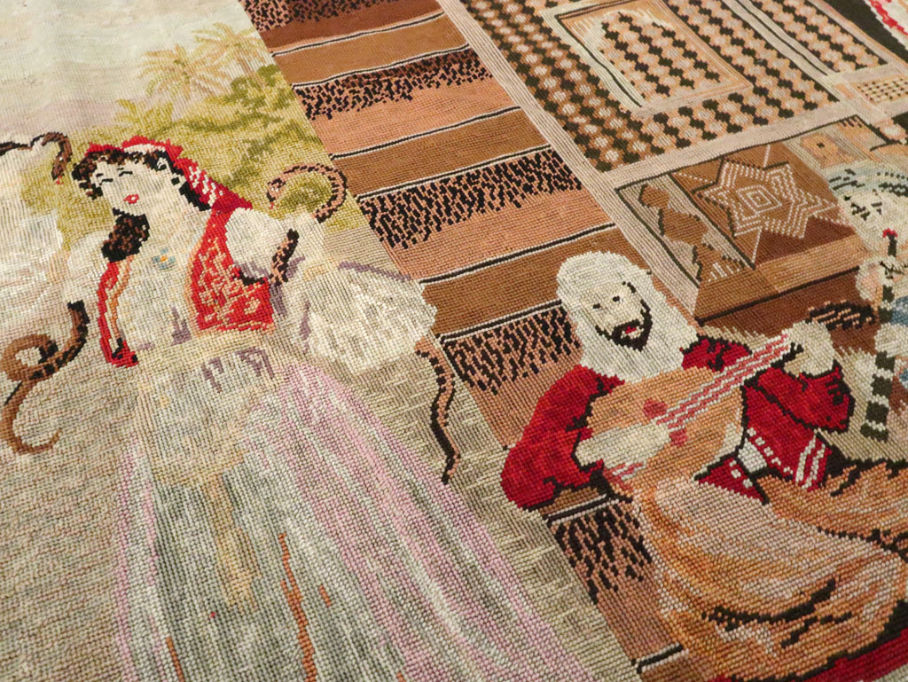 Antique French Needlepoint Tapestry, No.9097 - Galerie Shabab