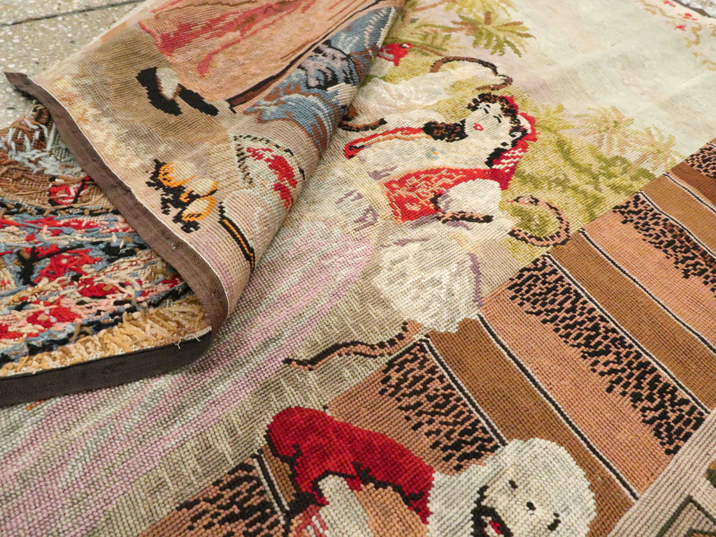 Antique French Needlepoint Tapestry, No.9097 - Galerie Shabab