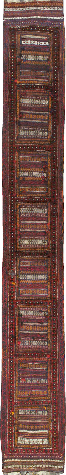 Vintage Afghan Tribal Kilim Runner, No.9098 - Galerie Shabab