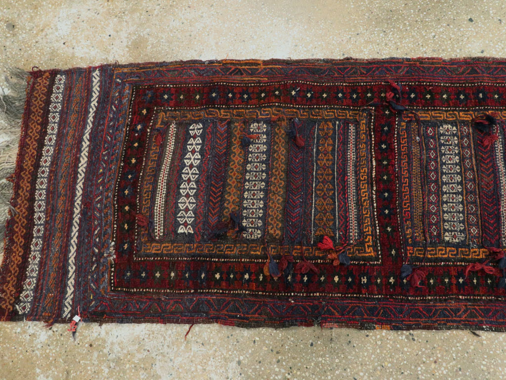 Vintage Afghan Tribal Kilim Runner, No.9098 - Galerie Shabab
