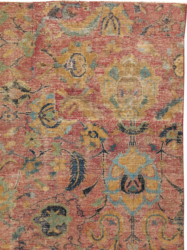 Antique Persian Isfahan Rug, No.9112 - Galerie Shabab