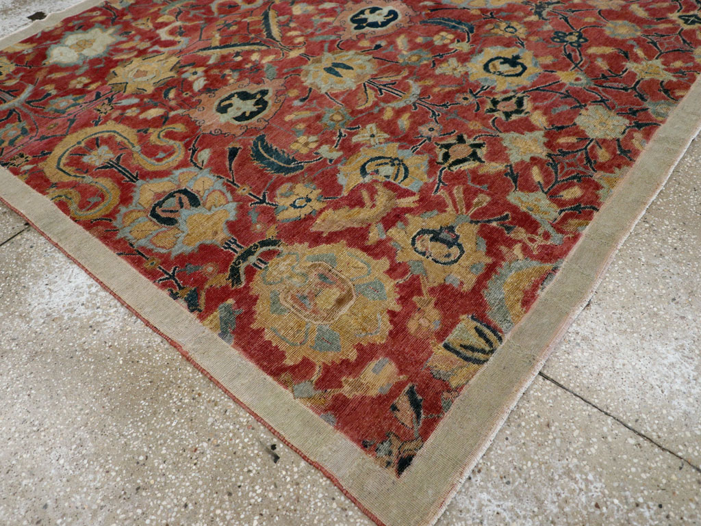 Antique Persian Isfahan Rug, No.9112 - Galerie Shabab