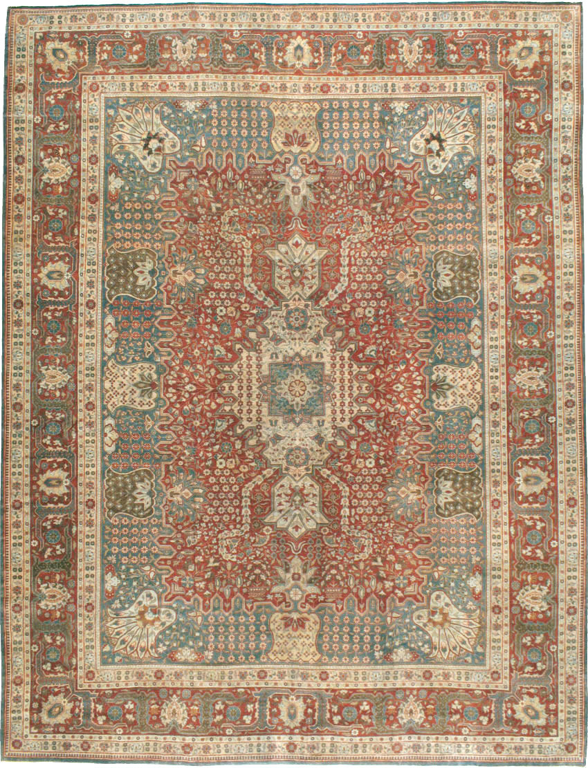 Antique Persian Tabriz Carpet, No.9117 - Galerie Shabab