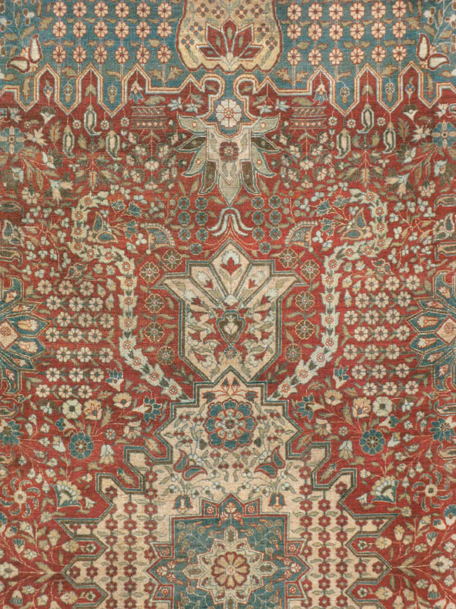 Antique Persian Tabriz Carpet, No.9117 - Galerie Shabab