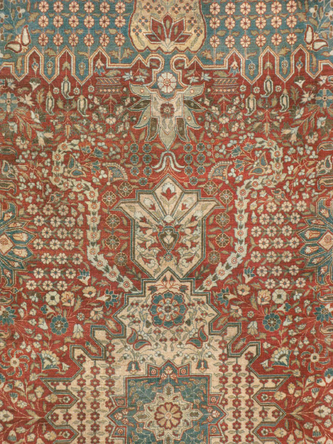 Antique Persian Tabriz Carpet, No.9117 - Galerie Shabab