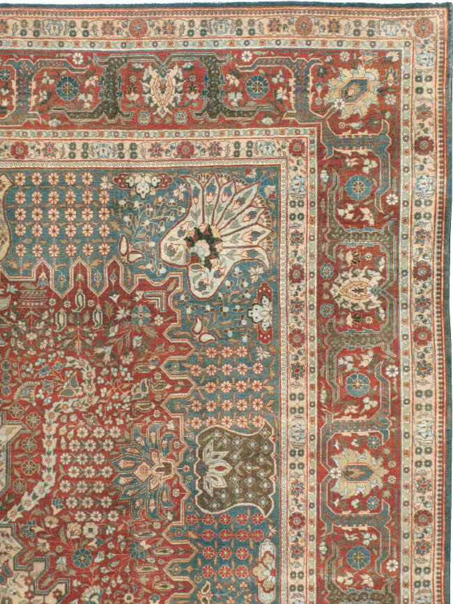 Antique Persian Tabriz Carpet, No.9117 - Galerie Shabab
