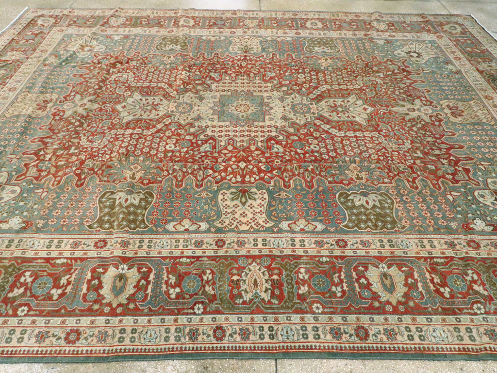 Antique Persian Tabriz Carpet, No.9117 - Galerie Shabab