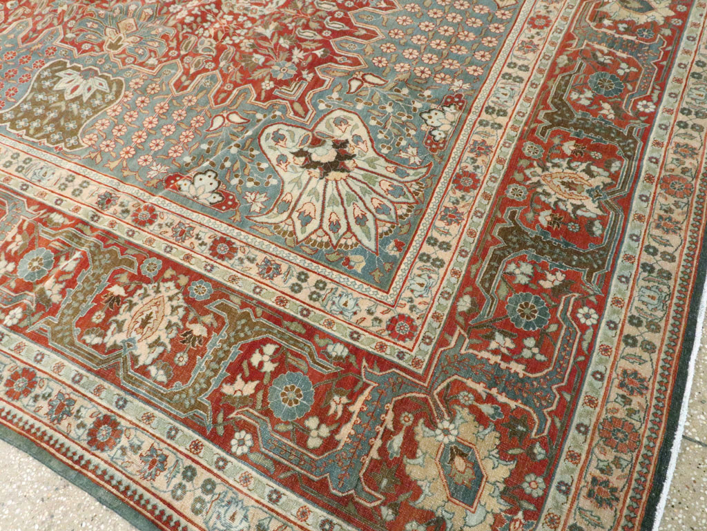Antique Persian Tabriz Carpet, No.9117 - Galerie Shabab