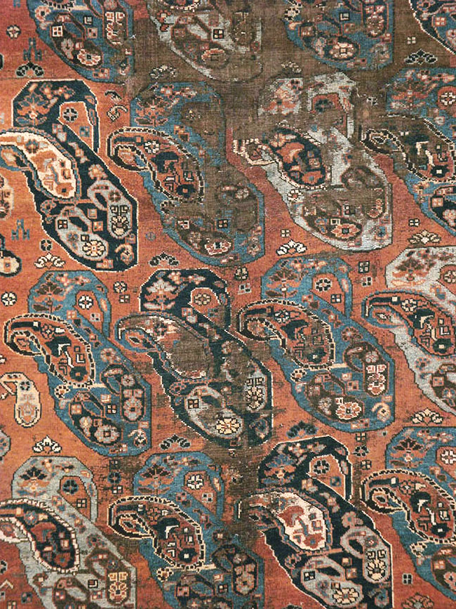 Antique Persian Khamseh Gallery Carpet, No.9149 - Galerie Shabab