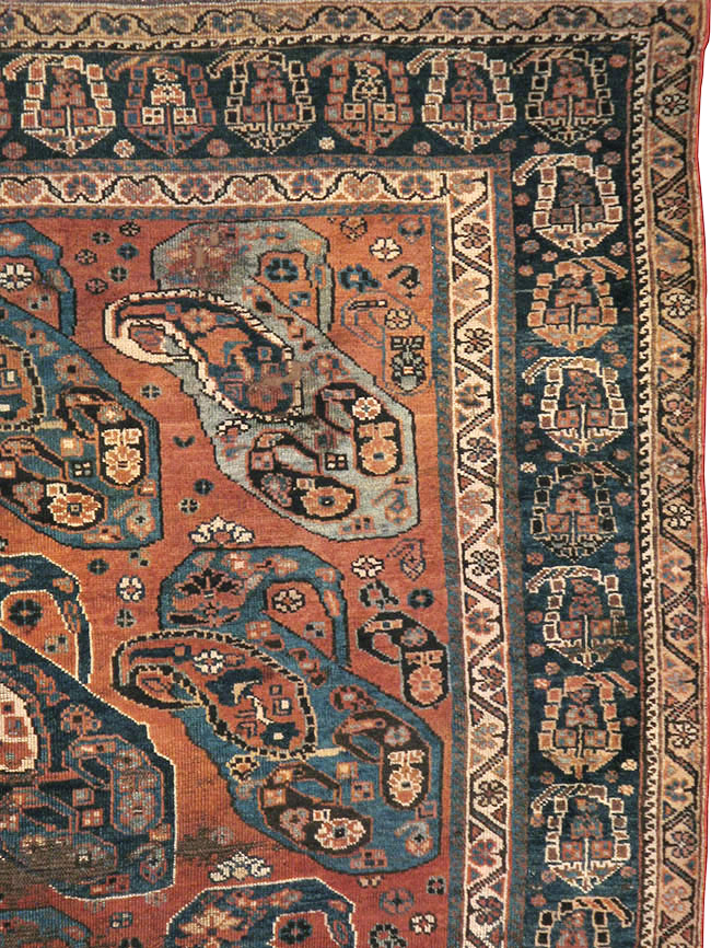 Antique Persian Khamseh Gallery Carpet, No.9149 - Galerie Shabab