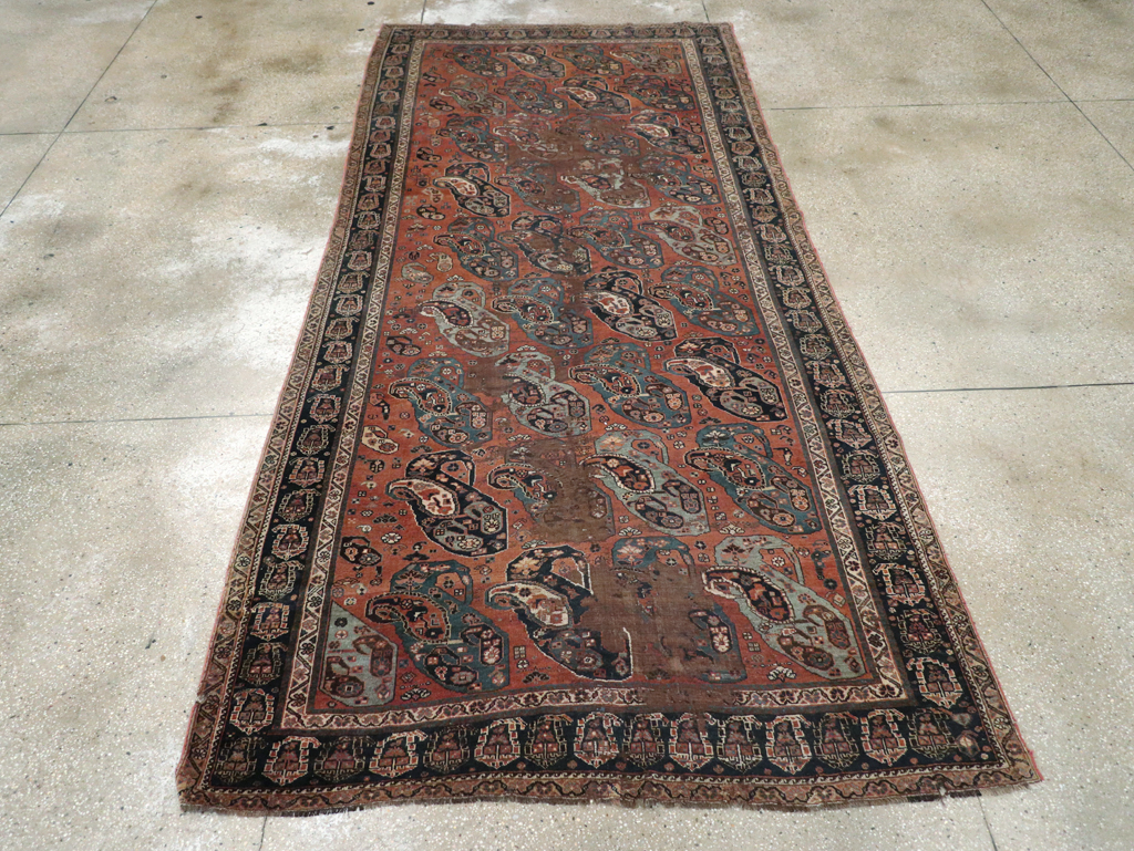 Antique Persian Khamseh Gallery Carpet, No.9149 - Galerie Shabab