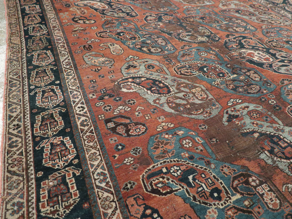 Antique Persian Khamseh Gallery Carpet, No.9149 - Galerie Shabab