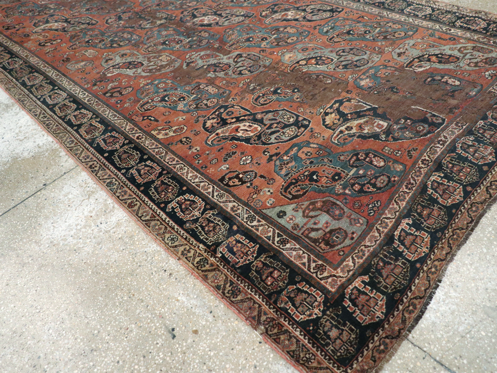 Antique Persian Khamseh Gallery Carpet, No.9149 - Galerie Shabab