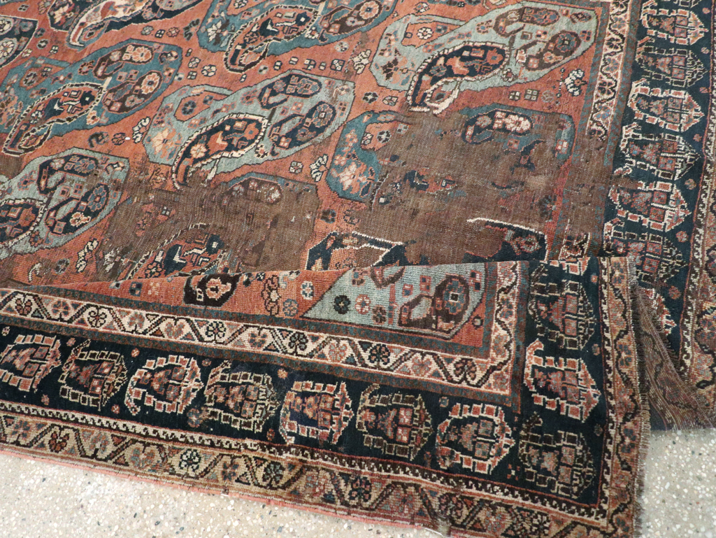 Antique Persian Khamseh Gallery Carpet, No.9149 - Galerie Shabab