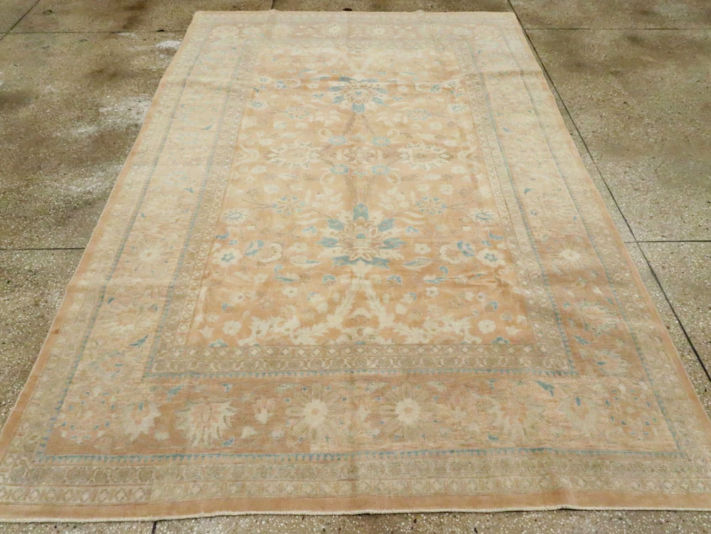 Vintage Persian Mahal Accent Carpet, No.9167 - Galerie Shabab