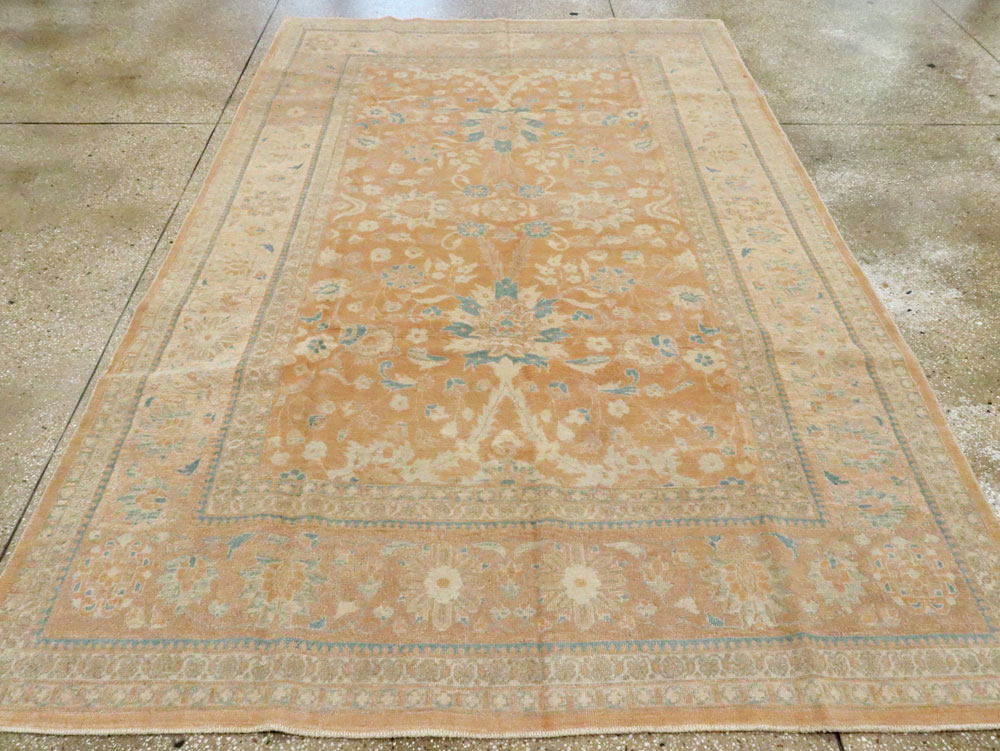 Vintage Persian Mahal Accent Carpet, No.9167 - Galerie Shabab