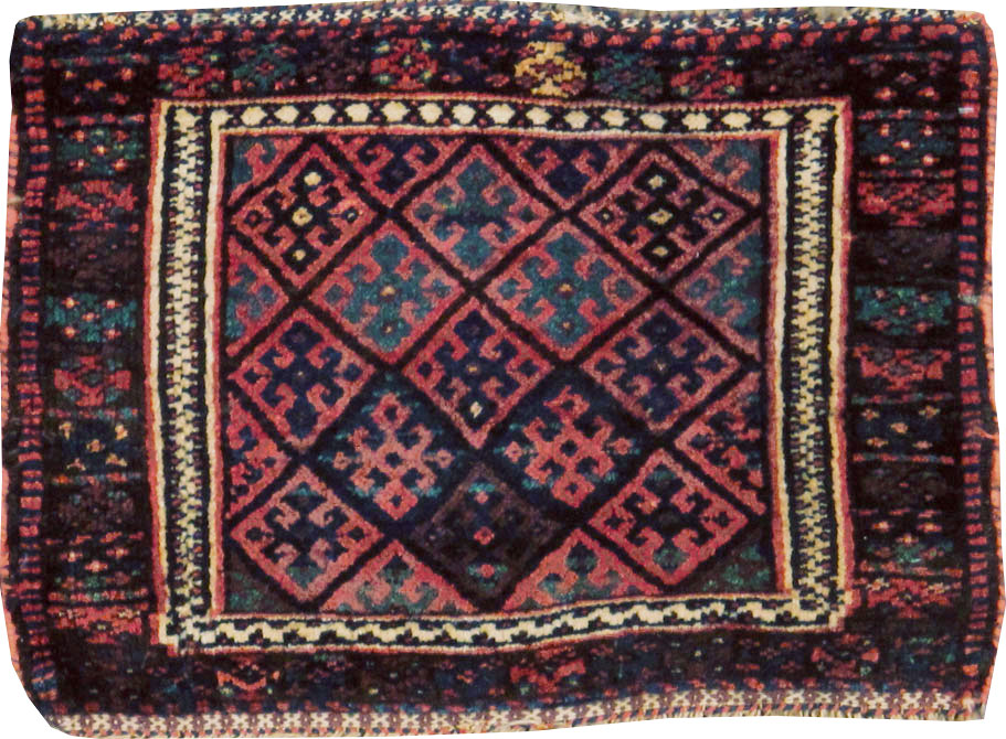 Vintage Persian Kurdish Rug, No.9179 - Galerie Shabab