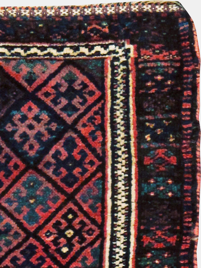 Vintage Persian Kurdish Rug, No.9179 - Galerie Shabab