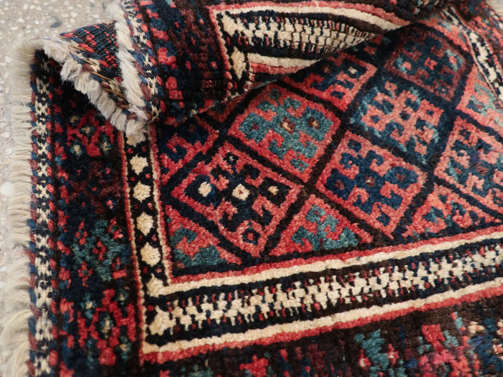 Vintage Persian Kurdish Rug, No.9179 - Galerie Shabab