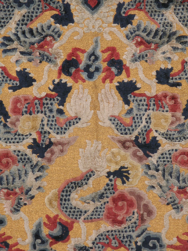 Antique Chinese Peking Souf Silk Rug, No.9219 - Galerie Shabab