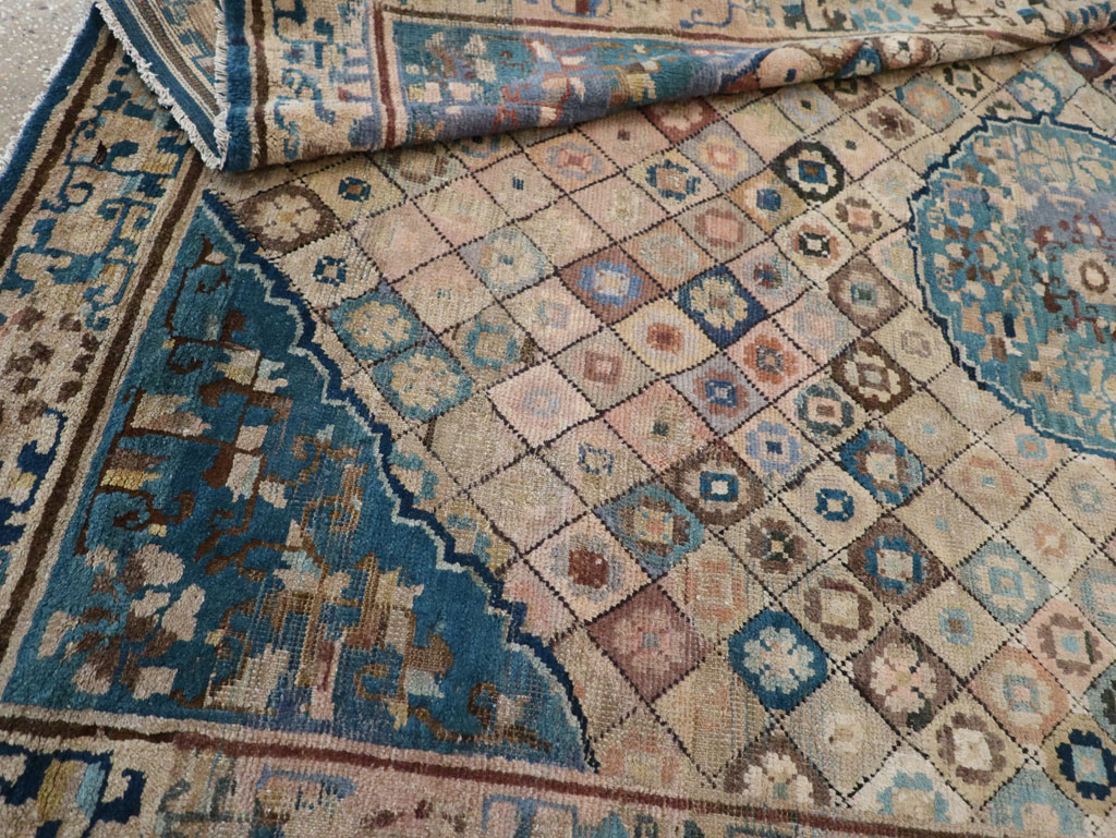 Antique Chinese Ningxia Accent Rug, No.9227 - Galerie Shabab