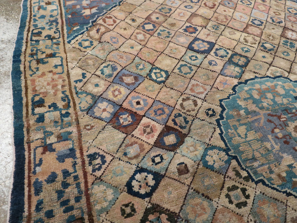 Antique Chinese Ningxia Accent Rug, No.9227 - Galerie Shabab